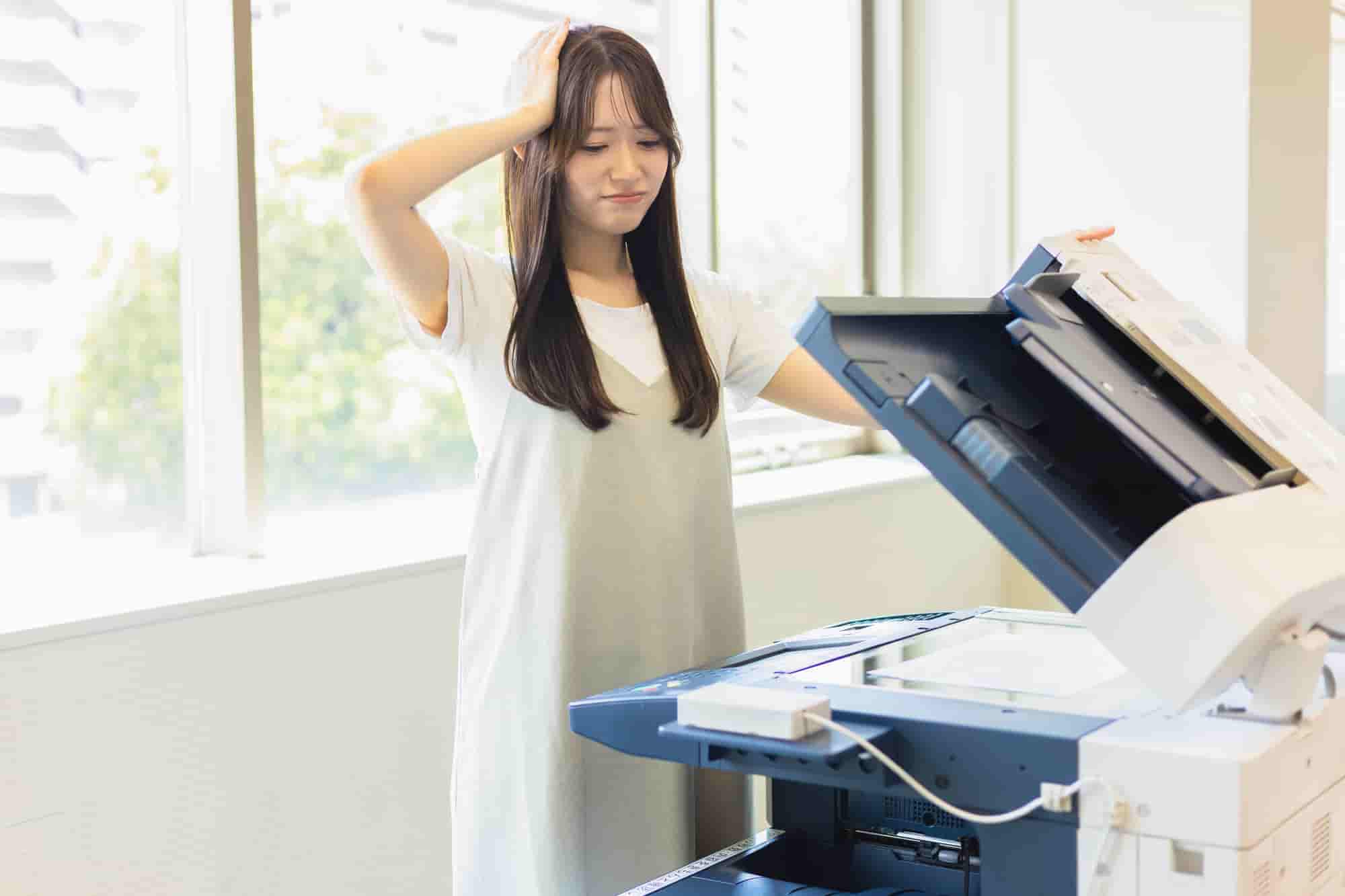 落雷によるコピー機のトラブル事例